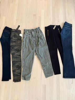 Five-Piece Women's Pants Bundle- RAG AND BONE, FP, CITIZENS, Jcrew